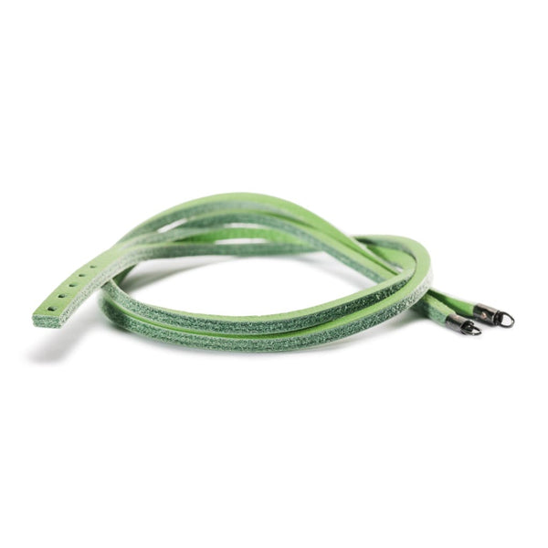 Summer Straws Leather Bracelet, Green