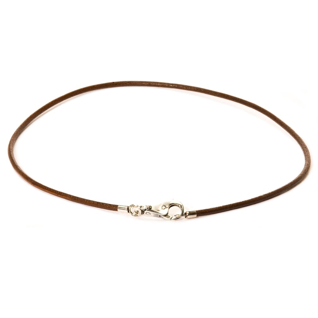 Plain leather deals necklace