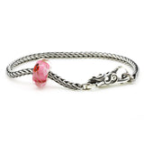 Love and Care  Bead and Soft Wind Change Clasp with Silver Bracelet