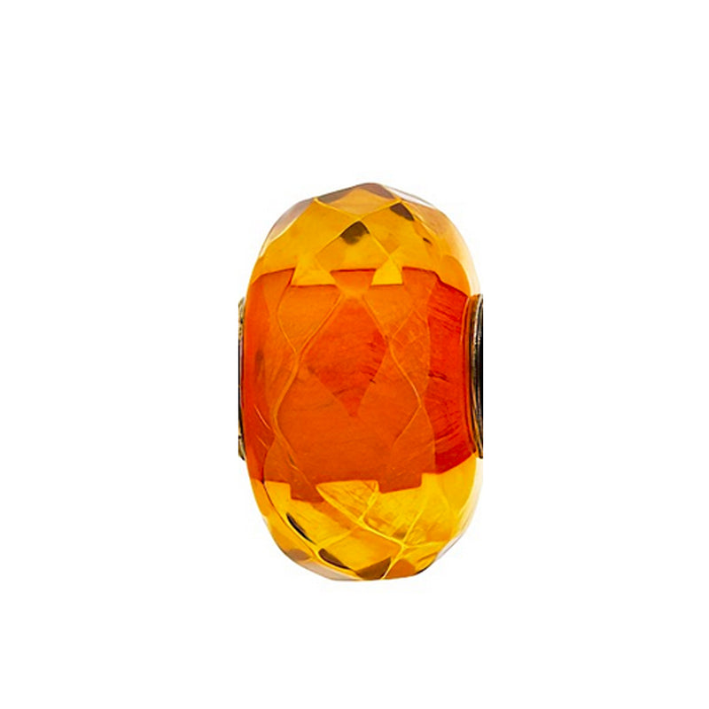 AF2025 S 8: 4. Trollbeads Retired & Special Treasures: Bead 73 TAMBE Facet Amber #02