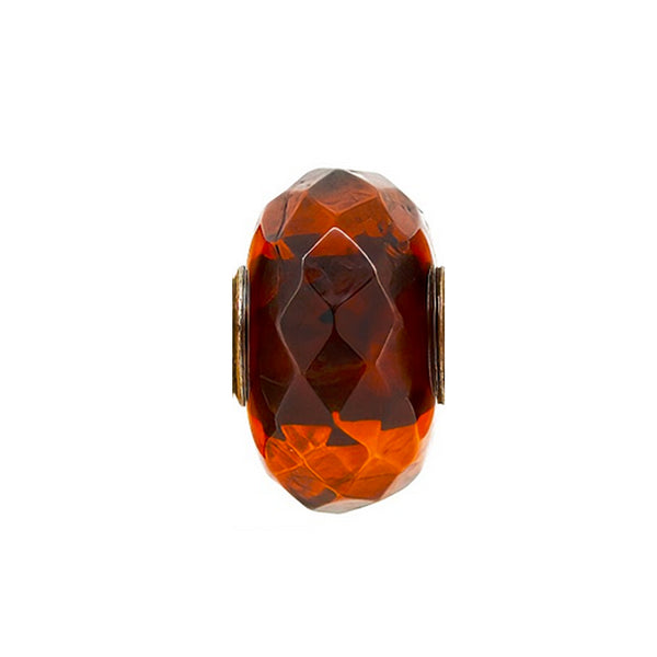 AF2025 S 8: 4. Trollbeads Retired & Special Treasures: Bead 165 TAMBE Facet Amber Cherry Red #05