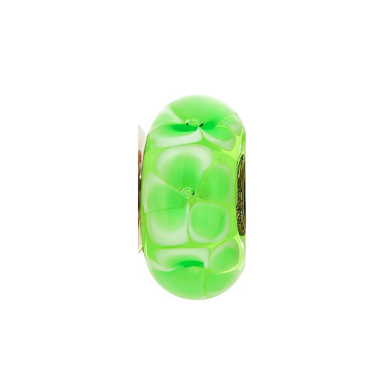 AF2025 S 8: 4. Trollbeads Retired & Special Treasures: Bead 30 Light Green Flower