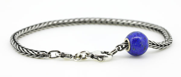 Round Lapis with Silver Bracelet