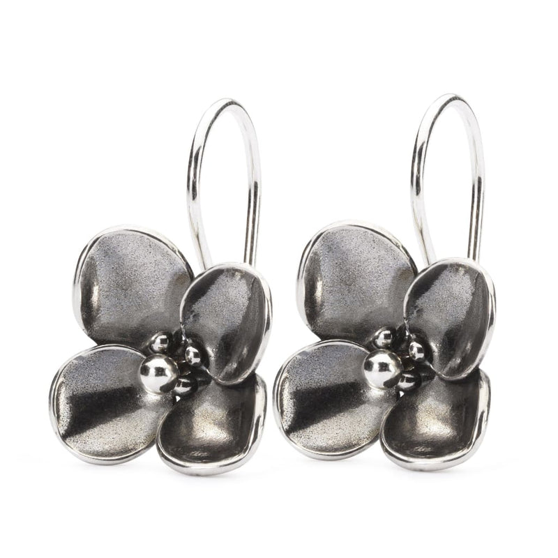 Hanging Hydrangea Earrings with Silver Earring Hooks
