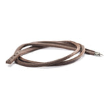 Leather Bracelet Brown with Sterling Silver clasp of Wisdom