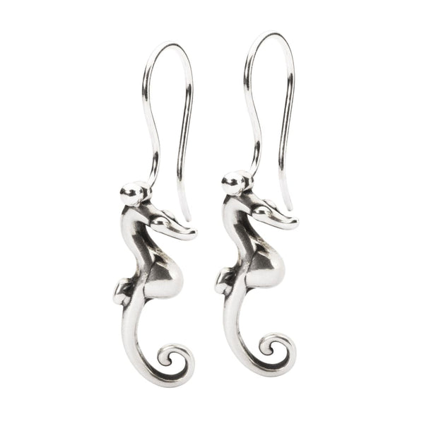 Seahorse Couple Earrings with Silver Earring Hooks