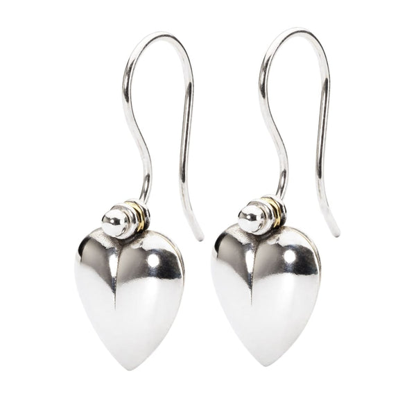 Secret Heart Earrings with Silver Earring Hooks