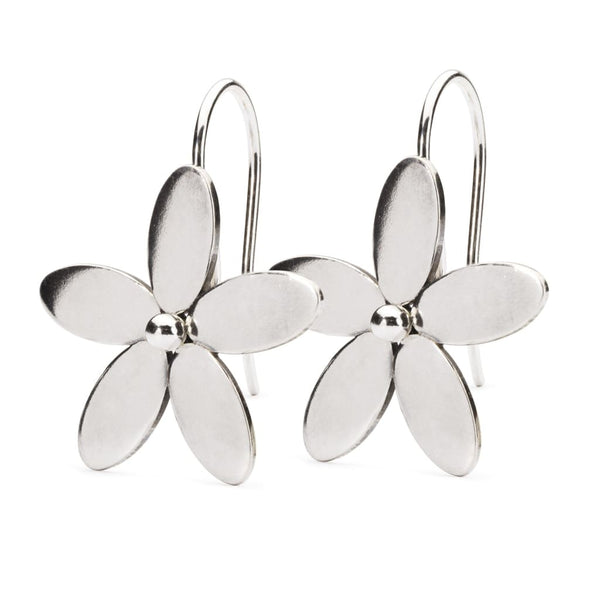 Wood Anemone Earrings with Silver Earring Hooks