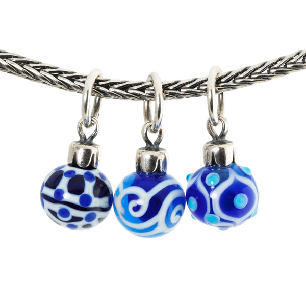 Blue Christmas Ornaments - Bead/Link