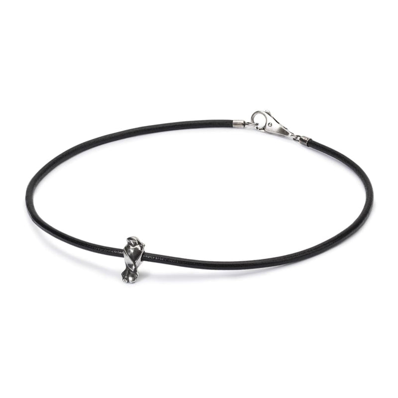 Lovebirds Black Leather Necklace - BOM Necklace