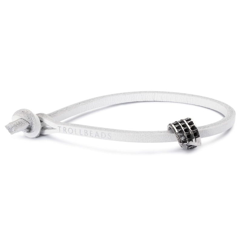 Single Leather Bracelet White - Bracelet