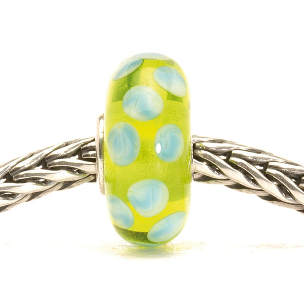 Turquoise Green Dot - Bead/Link